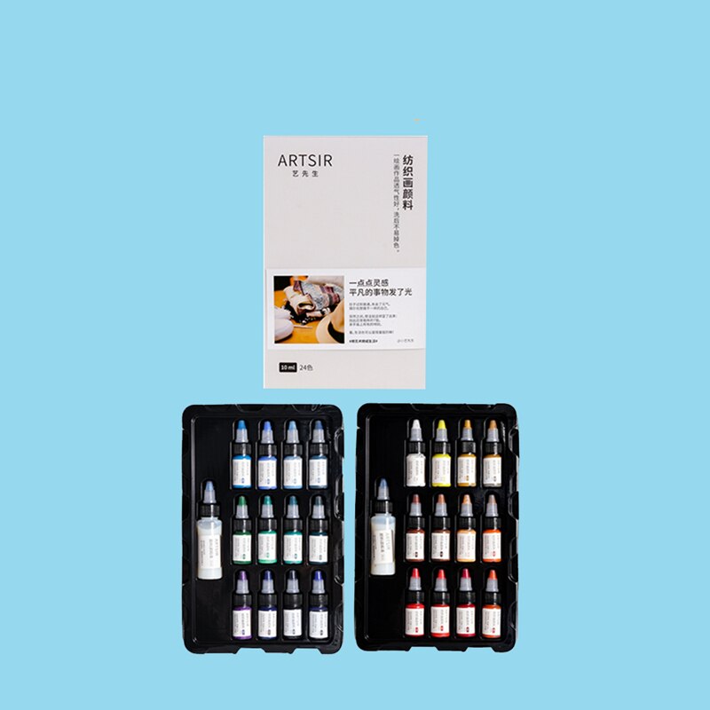 Textiel Fiber Verf Hand Schilderen Kleren Schoenen T-shirt Canvas Geschilderd Geverfd Doek Diy Acryl Verf Waterdicht Niet Vervagen: 24  colors