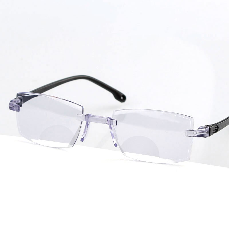 Ultralight Men Women Rimless Reading Glasses Bifoc Grandado 2523