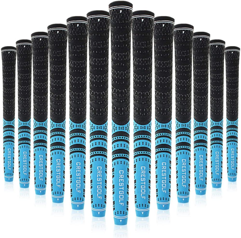 Golf Club Grip Standard Size, Golf Anti-Slip Iron Grip, All-Weather Control Thread Technology Rubber Combine with Carbon Yarn: Blue Standardsize