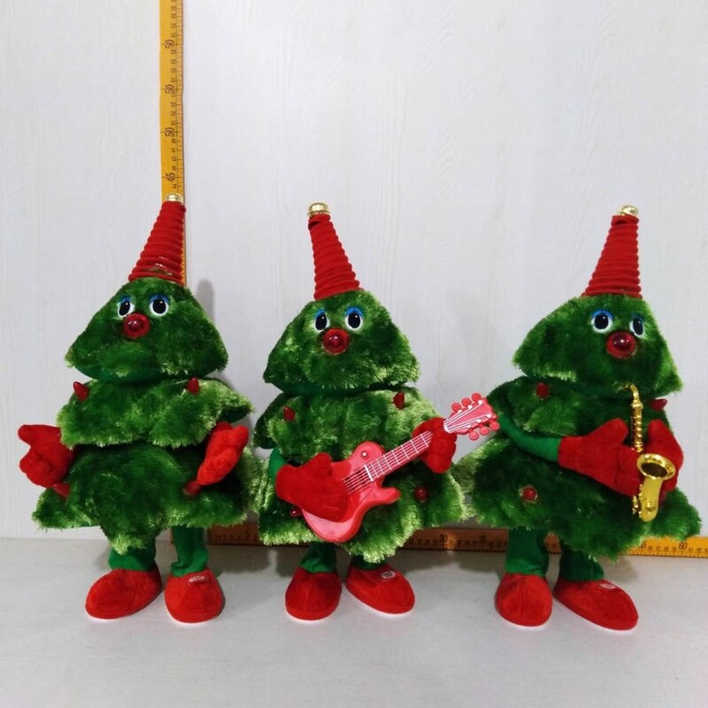Weihnachten Baum Elektrische Spielzeug Lustige Elektrische Plüsch Spielzeug Nette GrüNe Elektronische Weihnachten Baum Musical Puppe Weihnachten Dekoration