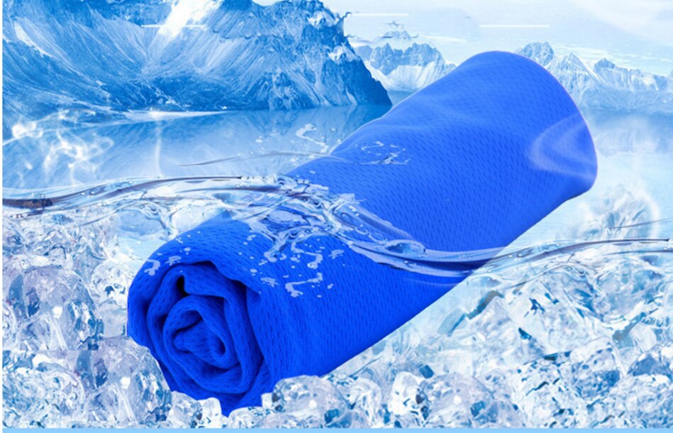 80x30cm Sport serviette de refroidissement sueur été glace serviette glace Cool serviette de hypothermie serviette froide