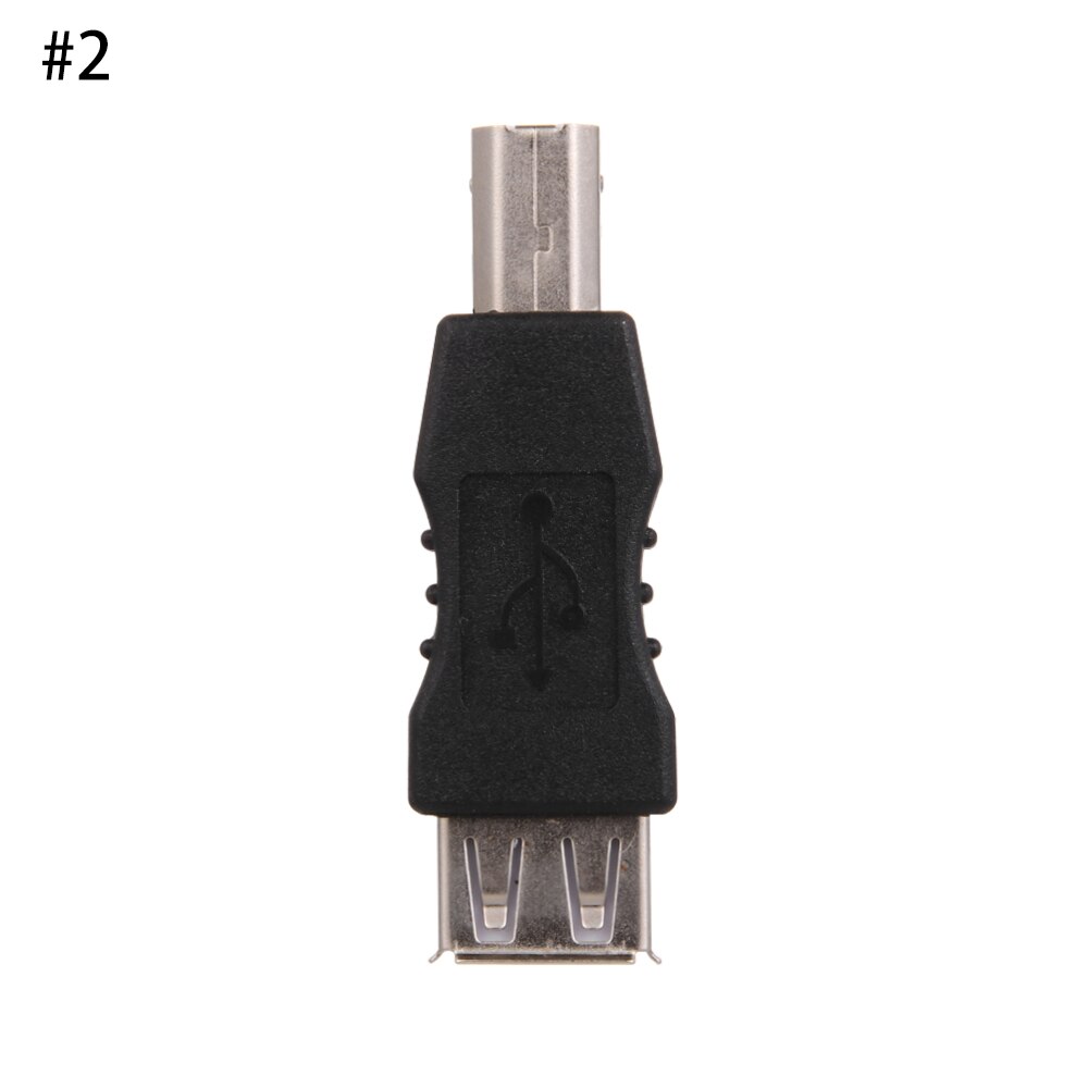Eingetroffen USB 2,0 typ A Buchse auf typ B Stecker Drucker Scanner Adapter Konverter Stecker Nickel-Überzogene Adapter elektronik: A Female to B Male