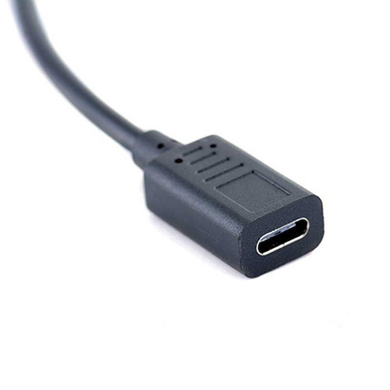 30cm mini usb hane till typ-c hona laddningsdataadapter kabel sladdadapter