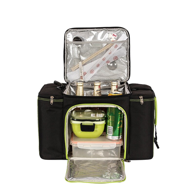 27L enorme capacidad bolsa de enfriamiento impermeable gran almuerzo de Picnic vehículos caja aislamiento hombro fresco bolsos