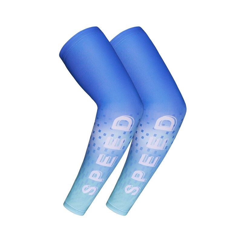 Bieganie ochrona przed słońcem ramię rękaw wędkarski naramiennik specjalistyczny Mtb Arm Warmer rękaw do koszykówki mankiet rowerowy: blue / XL
