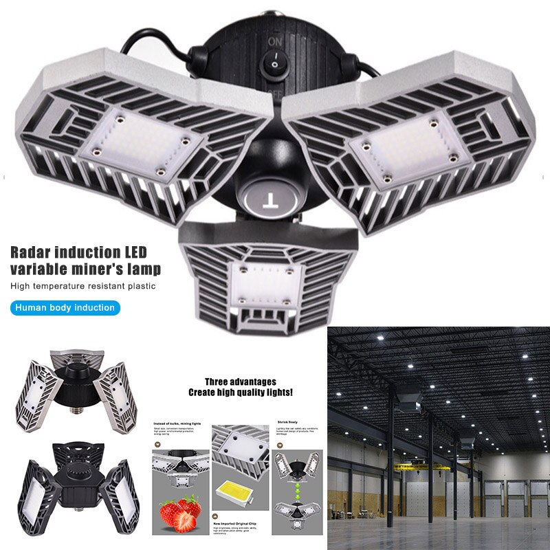 6500K LED Light Waterproof and Durable 6000Lm LED Variable Adjustable Industrial Light Human Body Induction I88 #1