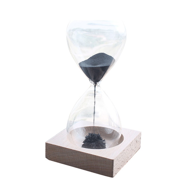 Magnetisk timeglas sand timeglas nedtælling timer skrivebordsur ampulheta boligindretning timer magnetisk dekoration tilbehør