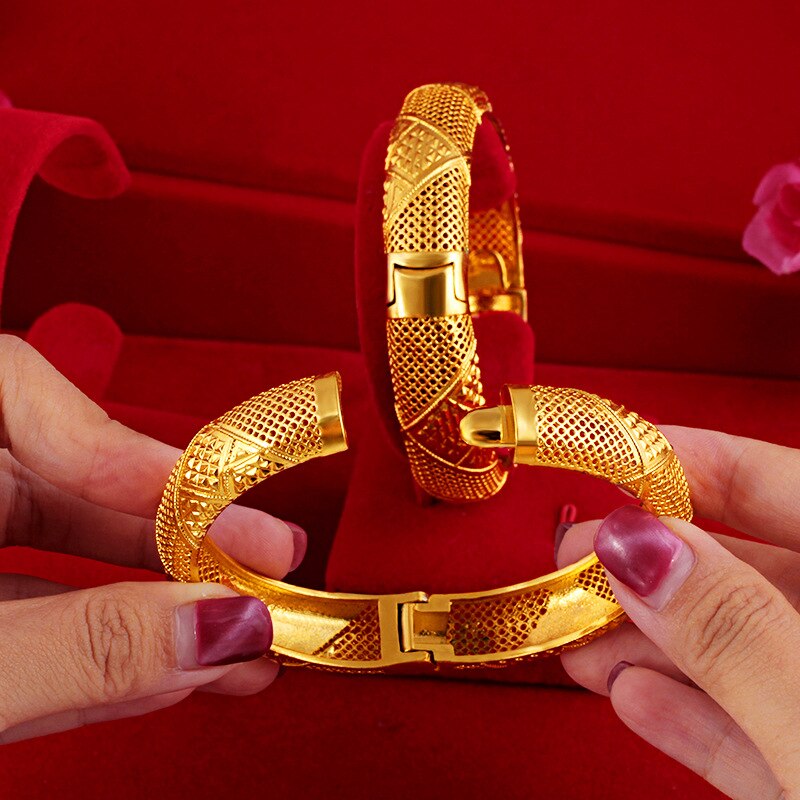 oben Jahrgang Äthiopischen Armreif für Frauen Gold Farbe Dubai Braut Hochzeit Muslimischen Armbinde Afrika Arabische Allah Türkischen Schmuck