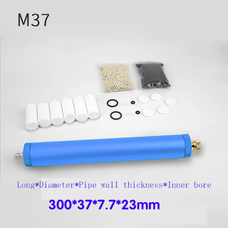 300 bar 4500 psi 30 mpa luftkompressorfilter oljevattenfilter högtrycksdykseparator dykluftfilterskärm: Blå
