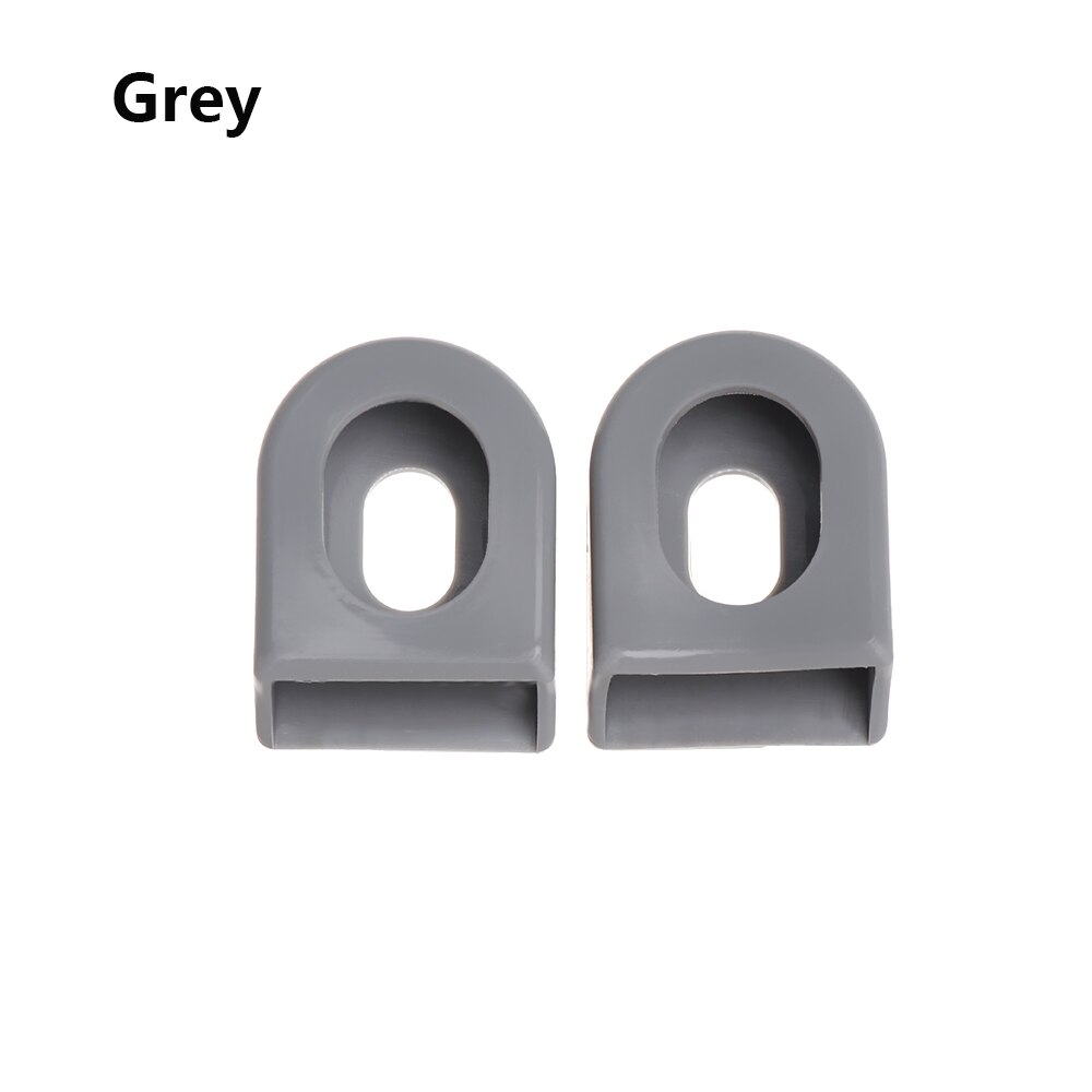 Cubierta de silicona para el brazo de los bielas de la bicicleta, Protector antióxido a prueba de polvo, funda protectora de Gel, accesorios para bicicleta, 1 par: grey