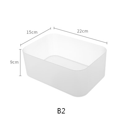 SUNEE Plastic Make Organizer Make Storage Box Cosmetische Lade Organizer Jewerly Container Nagellak Organizer: B2