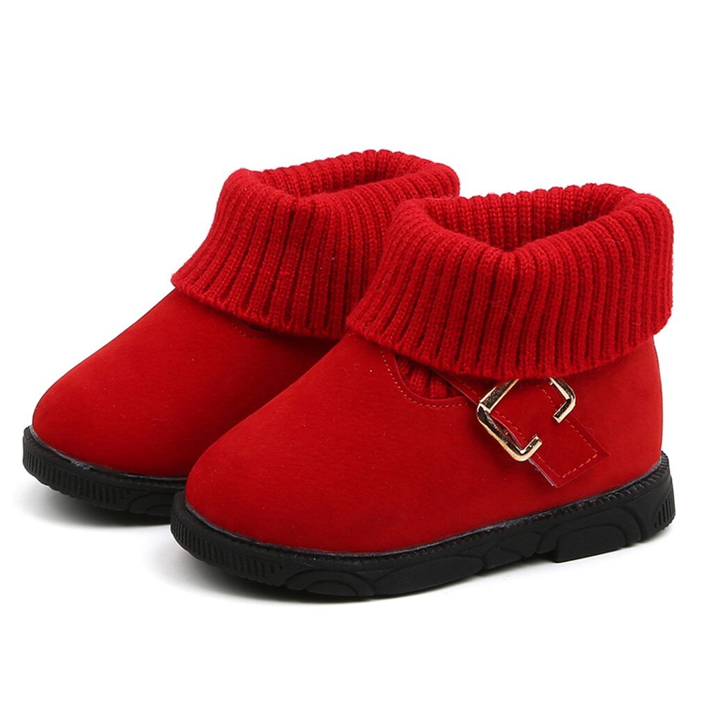 Botas de Inverno Recém-nascidos da criança Infantil Do Bebê Dos Miúdos Meninas Inverno Quente Sólidos Curto Botas Bootie Calçados Casuais Botas Bebe Nina Ботинки