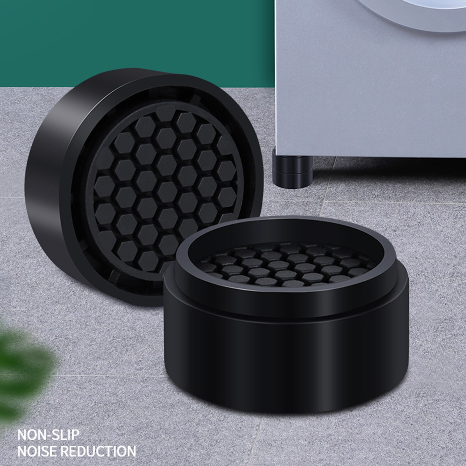 4pcs Foot Mats Anti-Slip And Shock Absorption Universal Rubber Pad Protective Pad Bed Table Box Tapered Shock Floor Instrument A