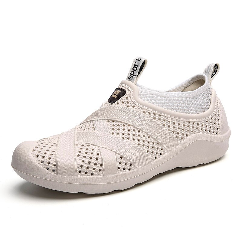 Letnie męskie buty do wody Outdoor lekkie buty na plażę Upstream antypoślizgowe oddychające sandały sportowe buty do wody szybko suche tenisówki: Apricot / 7