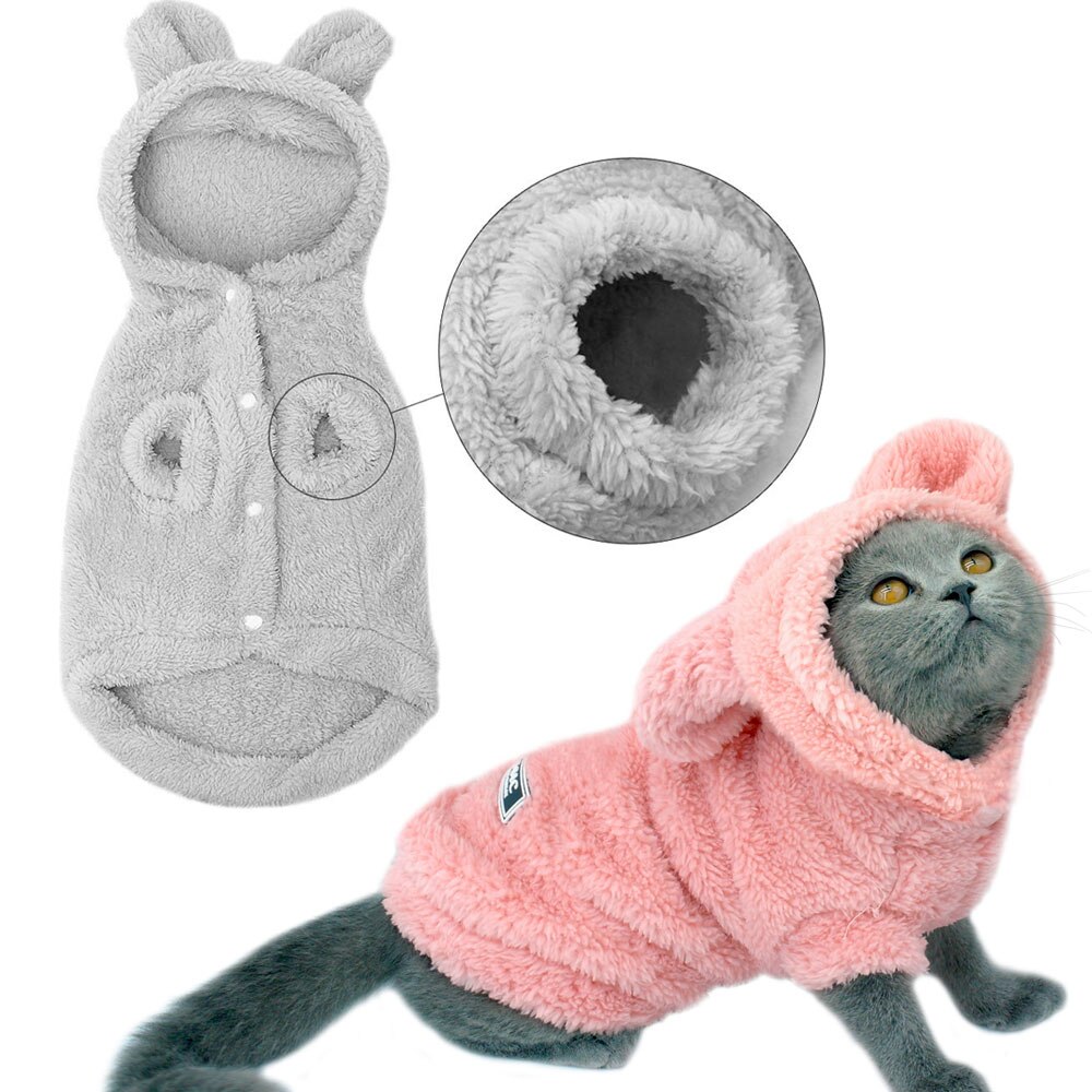 Katze Kleidung Hoodies Katze Mäntel Jacke Kostümich Winter Haustier Mascotas Hund Kleidung Für Kleine Mittelgroße Hunde Katzen Kätzchen Outfits Bekleidung