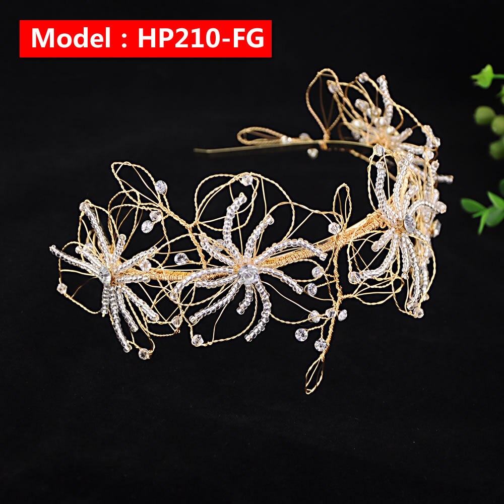 wedding hair accessories bridal hair flower hair piece Bridesmaid hair comb pearl hair clip Silver rhinestones hair jewelry: HP210-FG