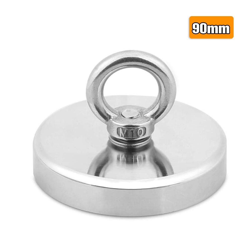 Stærk kraftig neodym magnetring magnetisk ring stærk magnetisk ringkrog super kraftige stærke magneter: 90mm