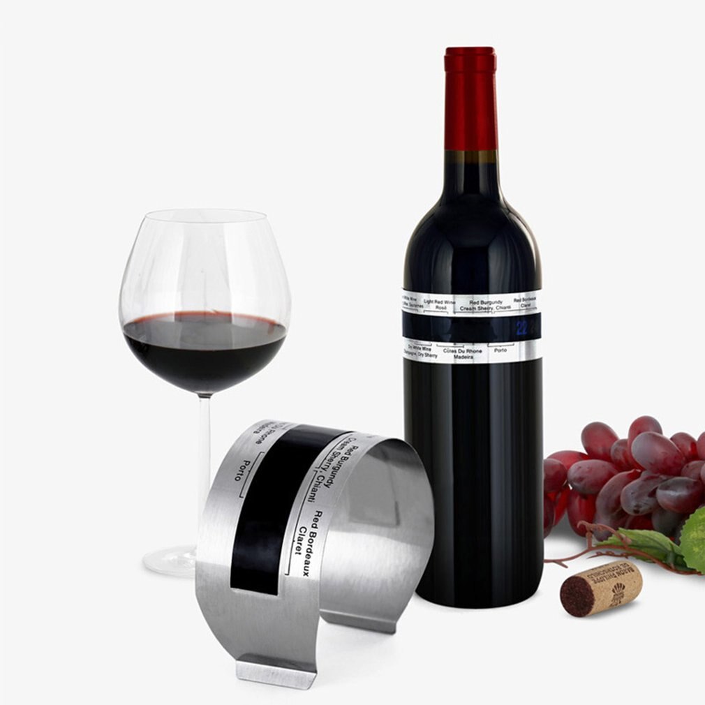 Red Wine Thermometer Color Changing Thermometer Sticker LCD Color Changing Temperature Sticker for Wine