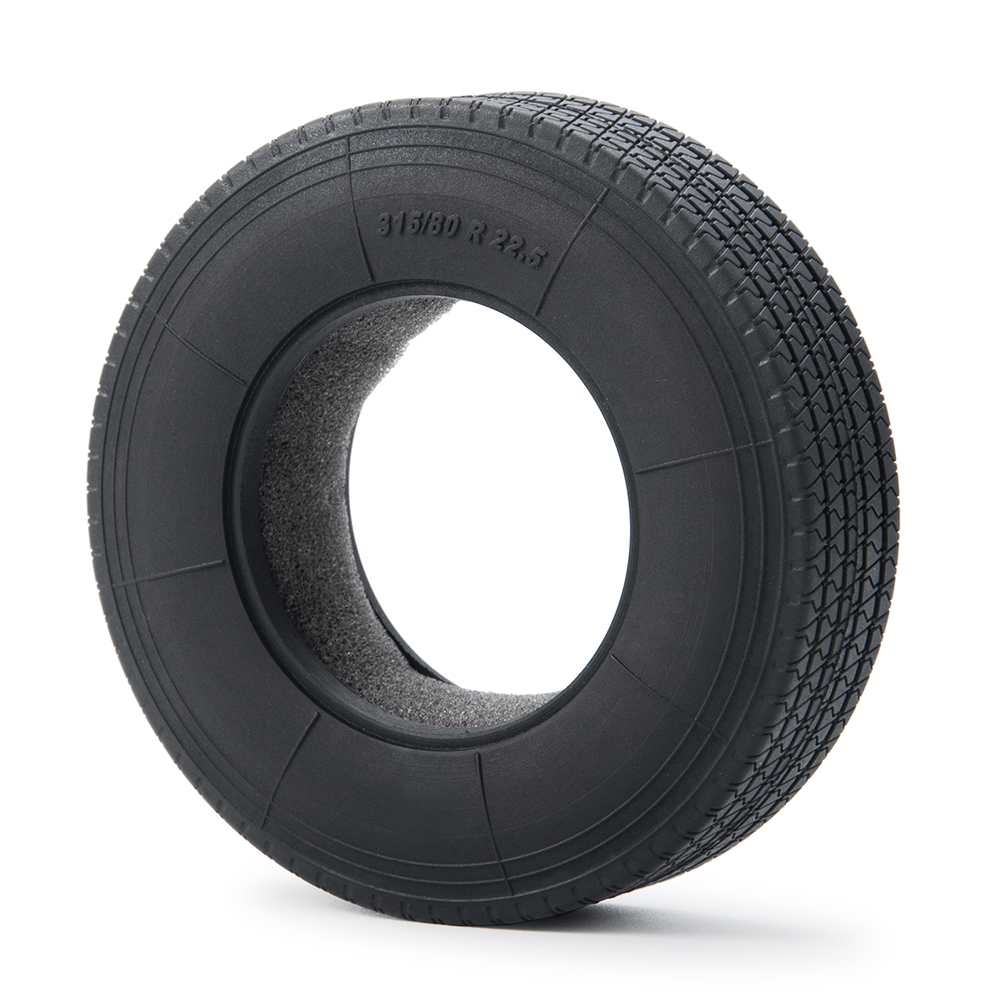 YEAHRUN 22/25/28/30mm neumáticos de goma neumáticos de ruedas para Tamiya 1/14 RC remolque Tractor camión llantas delanteras y traseras accesorios parte: Verde
