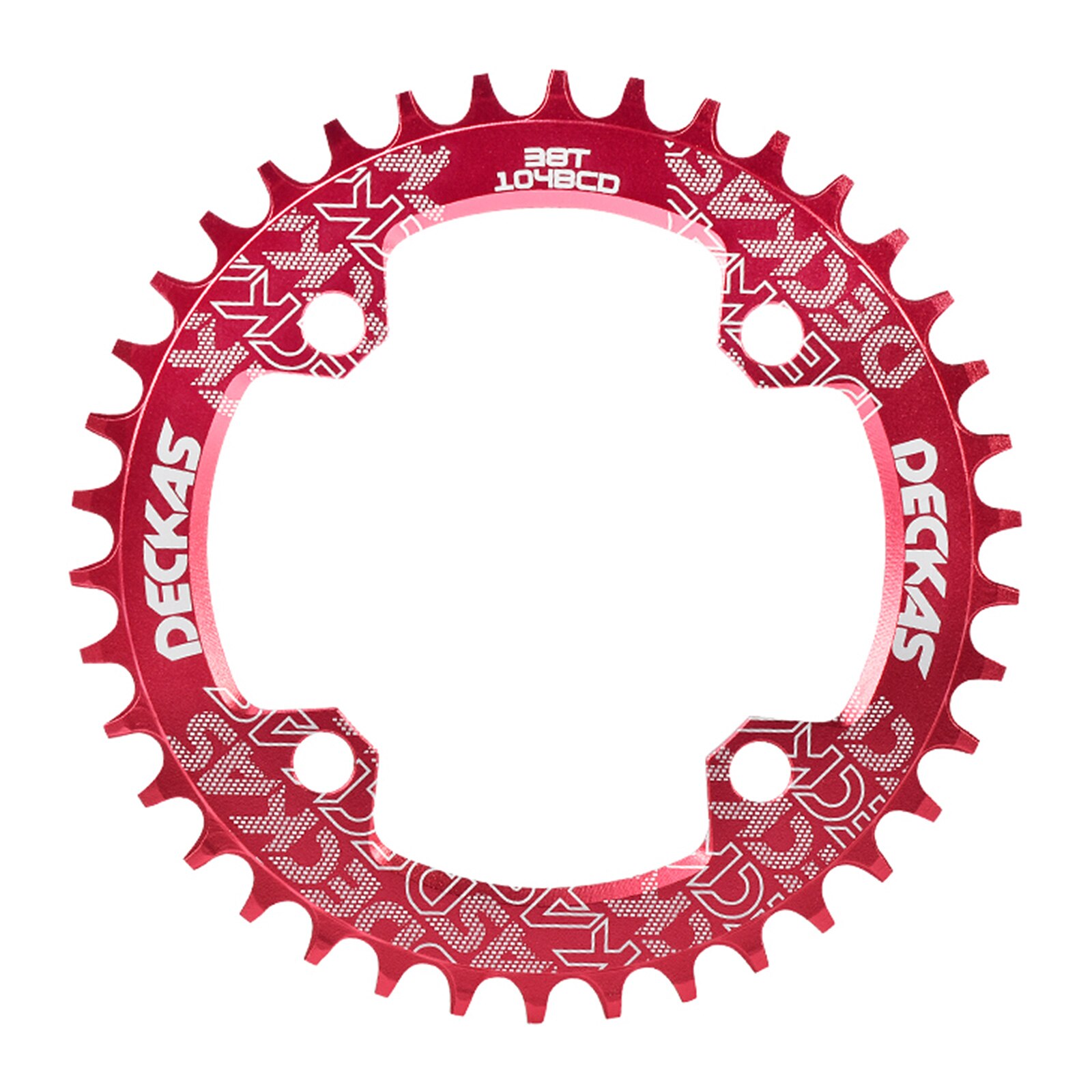 Round Narrow Wide Chainring Gear Bicycle Disc 36T 104BCD Oval Plate Crankset 104bcd Multi-color Single Speed Chainwheel: Red / Ellipse