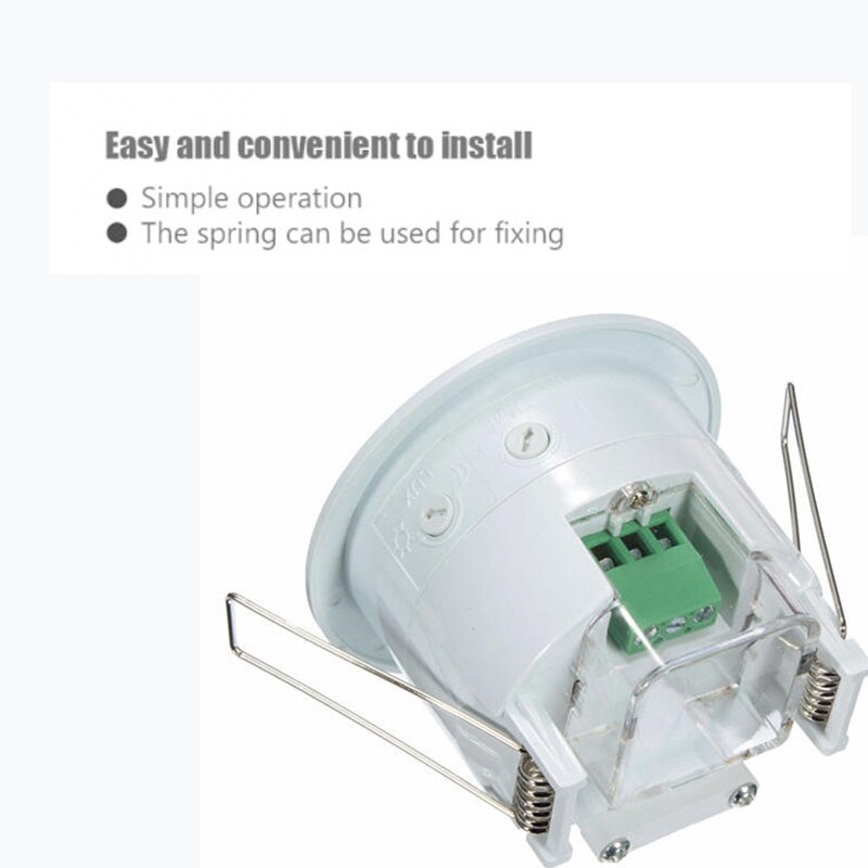 Mini Infrared Motion Sensor Switch PIR Detection Recessed Ceiling Occupancy Motion Sensor Detector Lamp Light Switch 220V