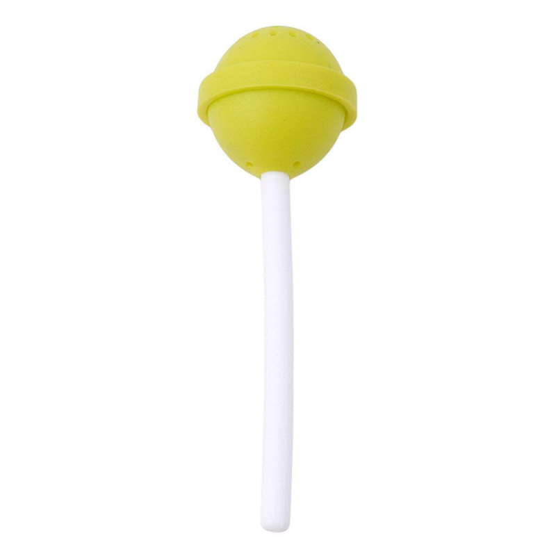 1pc sucette forme silicone doux thé infuseur bonbons sucette feuilles mobiles tasse crépine tasse plus raide pour thé et café: green