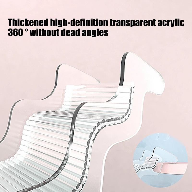 Hamster Stairs Clear Acrylic Climbing Toys For Hamsters Small Animal Ramp Hamster Furniture For Gerbils Mice Small Animals