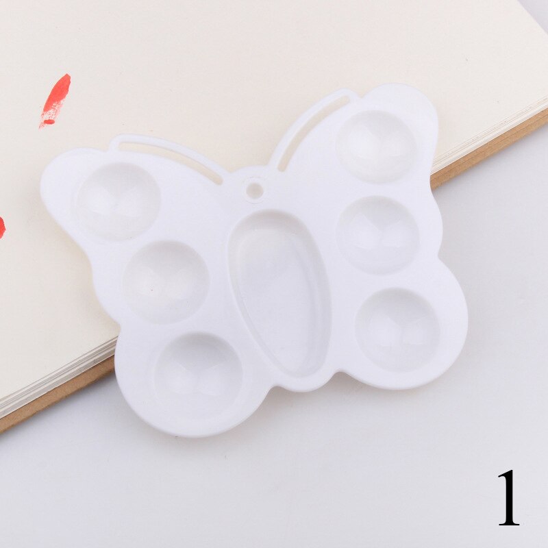 Cartoon Animal Plastic Palette Colorful Multi-function Oil Painting Palette Children Watercolor Painting Supplies Drawing Tool: 1