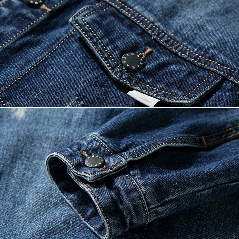 Herr plus size 7xl jeansjacka herr europeiska och amerikanska lapel lös stor jacka plus size herrkläder