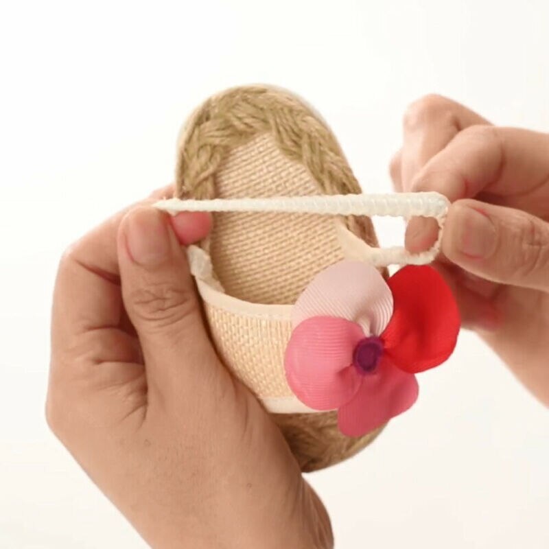 Summer Newborn Infant Baby Girls Flower Straw Sandals Summer Toddler Baby Girls Shoes Beach Shoes