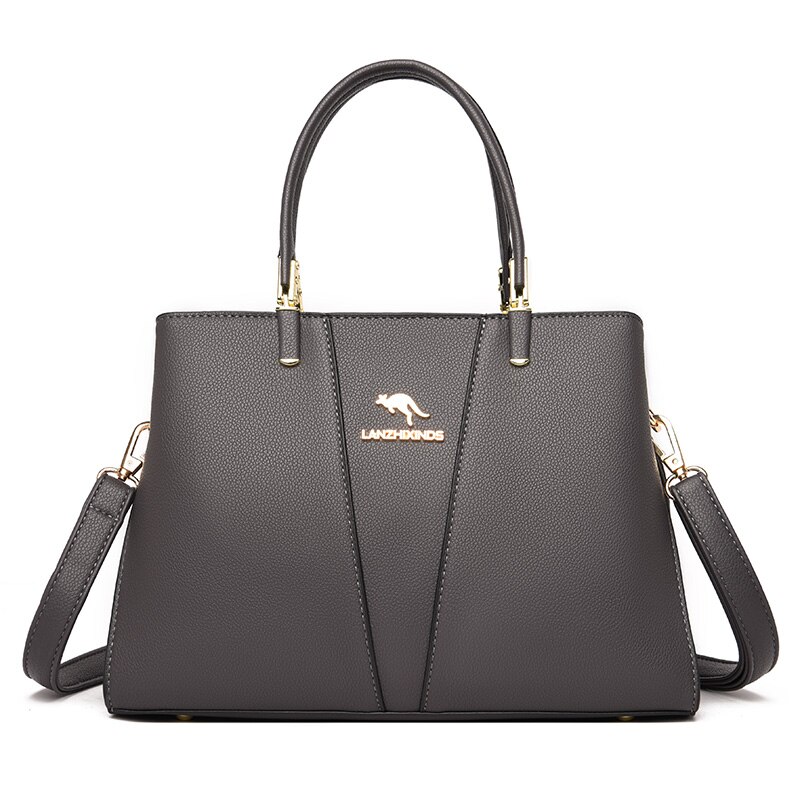 Casual Pu Leather Shoulder Bags for Women Small Square Bags Versatile Simple Crossbody Bag: Gray