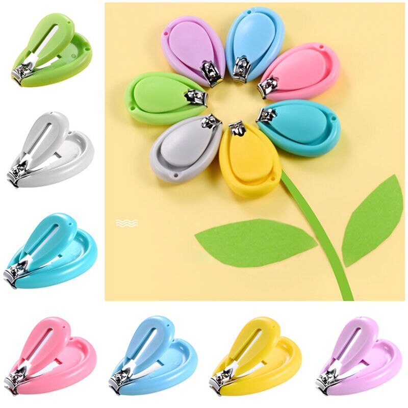 7 Colors Baby Nail Clippers Safety Infant Nail Trimmer Scissors Kids Finger Toe Cutters Shower