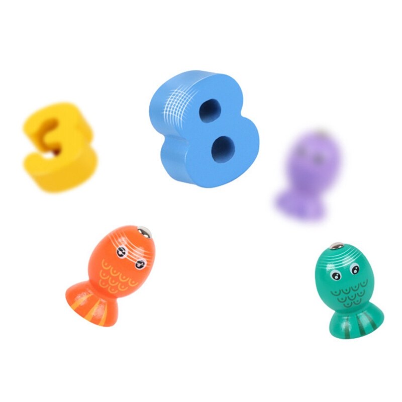 Multifunctional 13 in 1 Clip Beads Logarithmic Board Fishing Pairing Memory Chess Early Education Toy