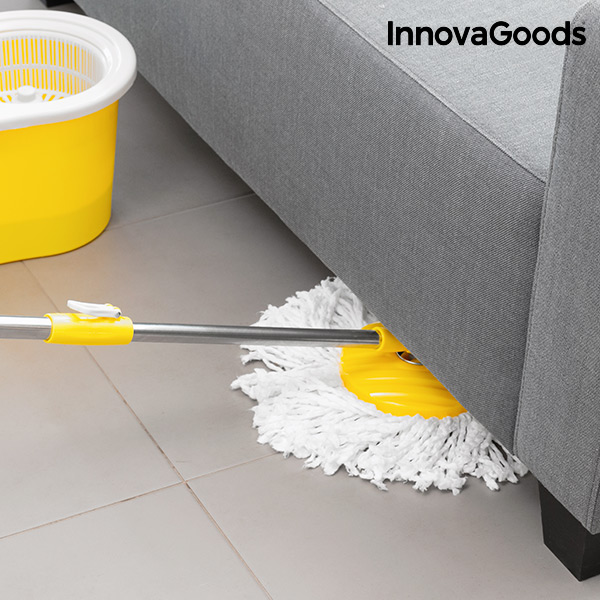 Innovagoods Double-Action Spinning Mop Met Emmer