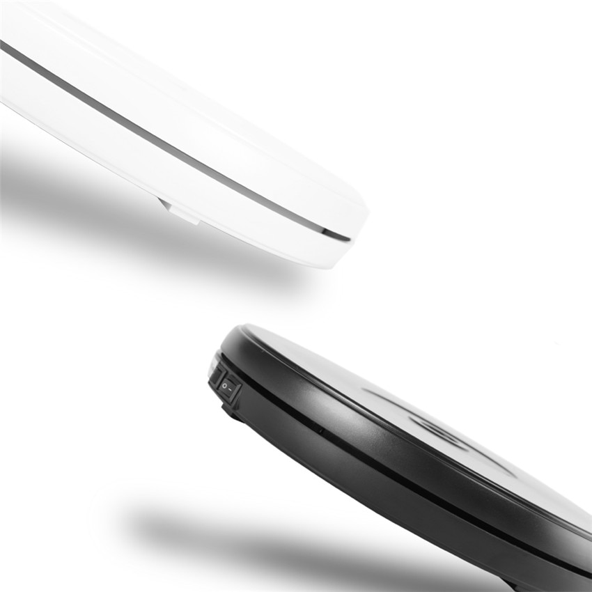 Photo 360 Degree Electric Rotating Turntable 10" 25cm Led Light Black White for Photography Studio, Max Load 10kg, 220V / 110V