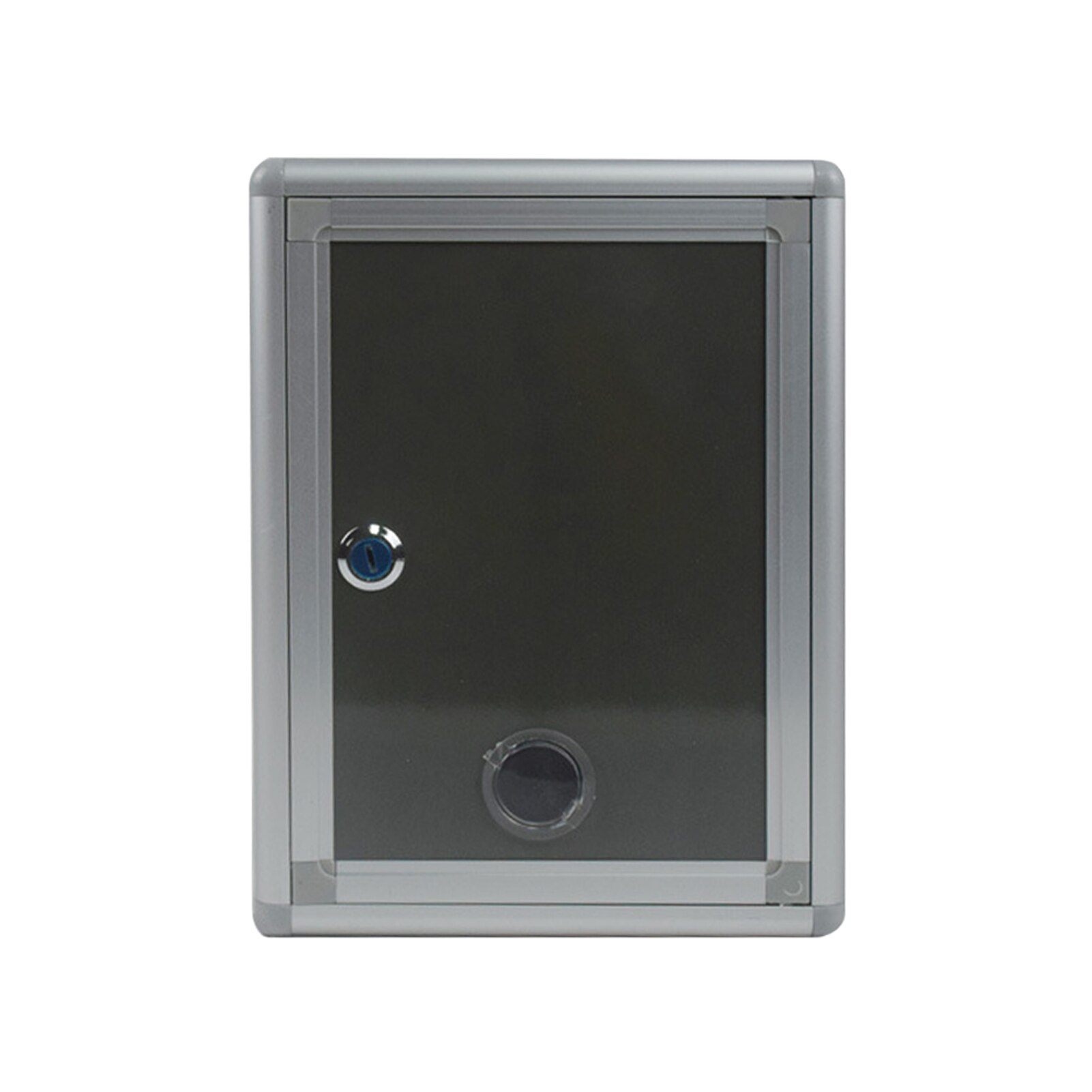 Post Box Garden Ornament Letter Wall Mounted Aluminum Alloy Silver Large Capacity Weatherproof Lockable Secure Home Outdoor