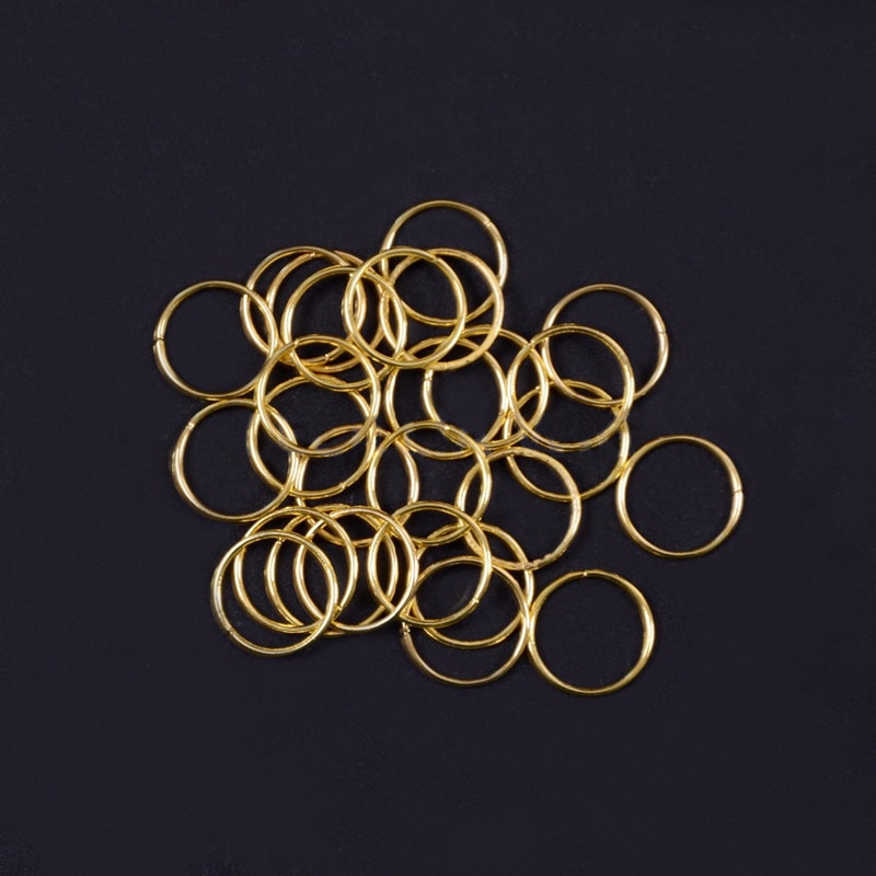 Anillos africanos de Metal para el cabello, cuentas para el pelo, tubos, abalorios, trenzas para el pelo, accesorios de decoración de joyería, oro y plata, 110 Uds.