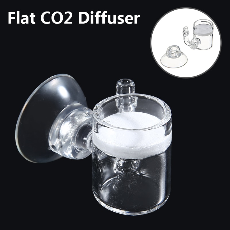 1einstellen CO2 Flache Aquarium Fisch Panzer Pollen CO2 Diffusor Regler Glas Keramik Saugnapf Neue