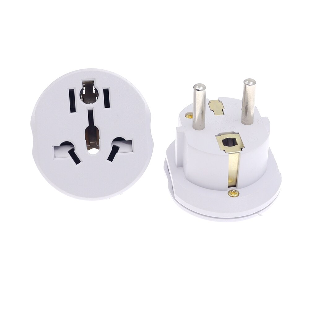 16A Universal EU(Europe) Converter Adapter 250V AC Travel Charger Wall Power Plug Socket Adapter Tools
