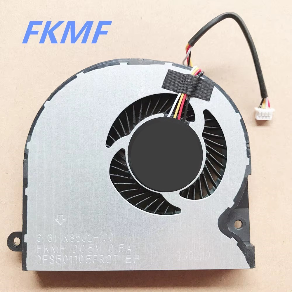 original cpu for FCN 6-31-N75W2-101 Cooler Fan DFS501105FROT DFS551205WQOT FKMF FKLF 6-31-N85J2-100 Cooling Fan 4PIN: Red