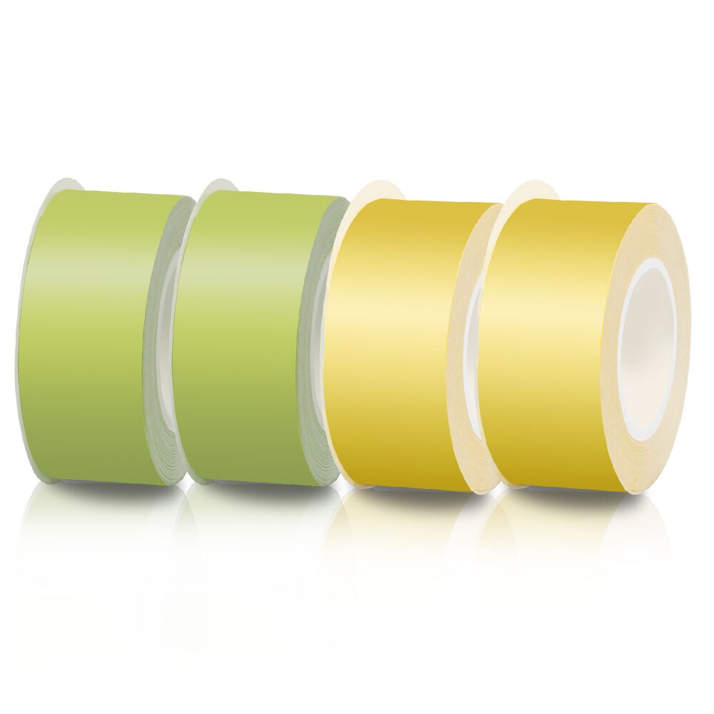 4PK 15mm taśma do króla Jim TEPRA Lite taśma LP15P LP15G LP15Y LP15R LP15B LP15S taśma z etykietami do króla Jim TEPRA drukarka do etykiet LR5E: green yellow