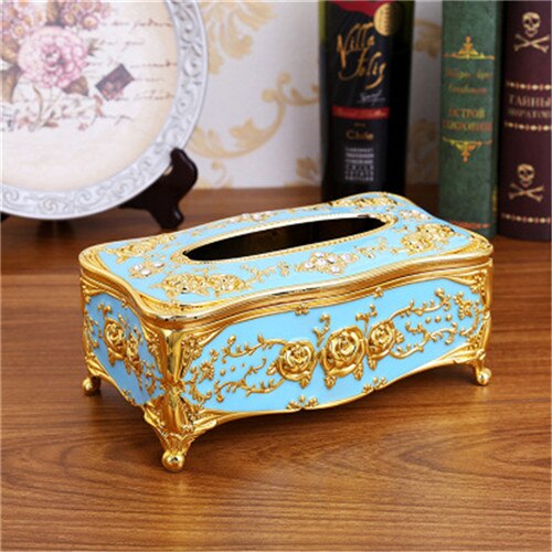 Minch Tissue Doos Luxe Doos Europa Retangle Servet Tissu Houder Ring Houder Papier Wc Tissue Opbergdoos Houder Elegante: 4