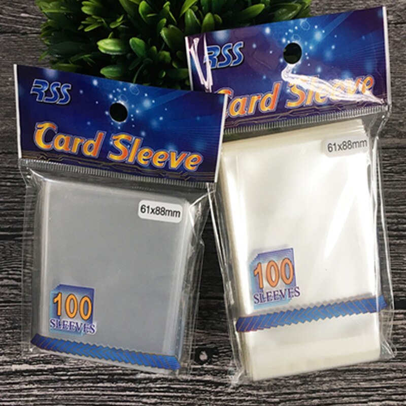 100PCS/lot 61*88mm Transparent Card Protector for Board Games Cards Gathering Card Sleeves