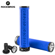 ROCKBROS Bike Locking Grips Lichtgewicht MTB Mountain Fiets Soft Rubber Single Slot Op Stuur TPR Grips Fiets Accessoires