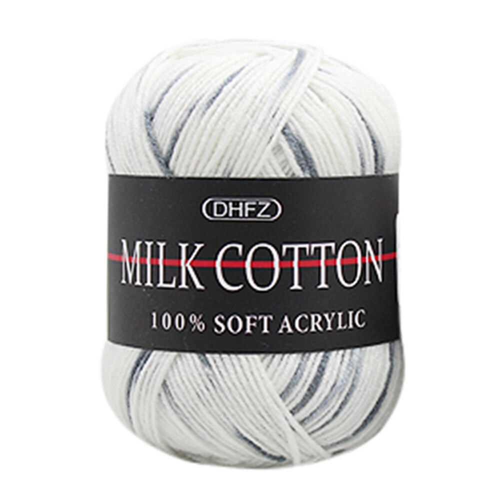 Bambou coton doux naturel tricot Crochet tricots laine fil doux pour tricoter à la main 30% coton 70% bambou Fiber 50g A20: H