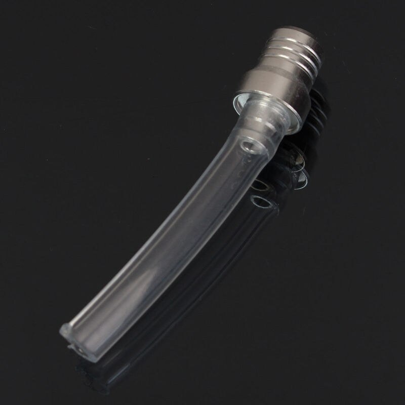 Motorcykel gas tanklock ventil avluftningsslang slang för atv grop smuts cykel tank cykel bränsle bensin tank lock avluftningsrör slang: Silver-