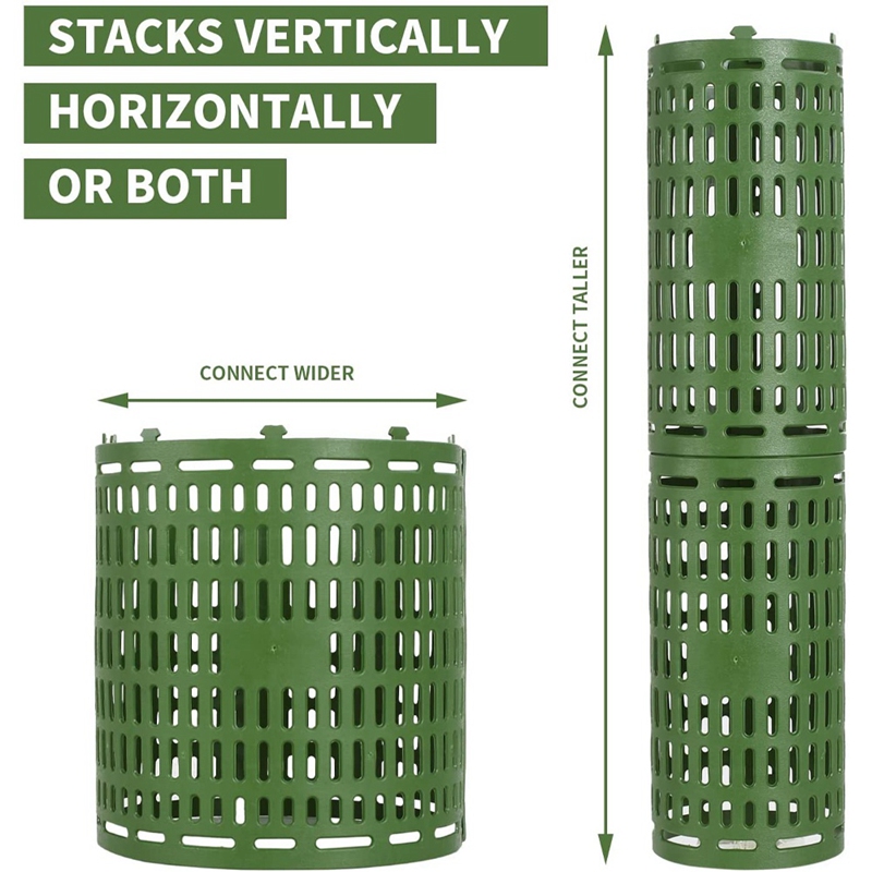 GTBL 10 Pack Plastic Plant Tree Trunk Protectors Easy Flexible Tree Guard Expandable Nursery Mesh Tree Bark Protector