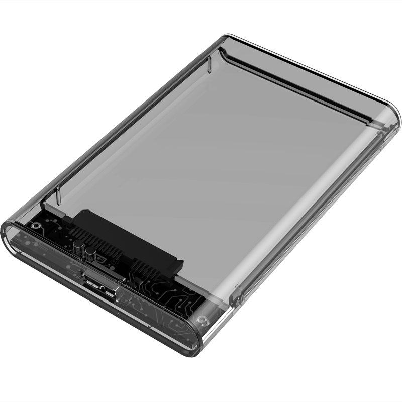 1Pc Transparante Hdd Enclosure Box Ssd Hard Drive Sata Naar Usb 3.0 2.0 Adapter Externe Hdd Case 2.5 Inch ondersteuning 4Tb Hd 5.0Gbps