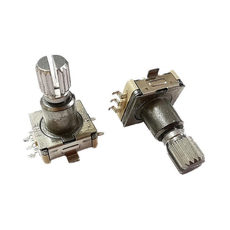 5 Pcs EC11 Rotary Encoder Switch Met Drukknop 30 Positie 5pin Smd Type Handvat Lengte 15 Mm Pruim as