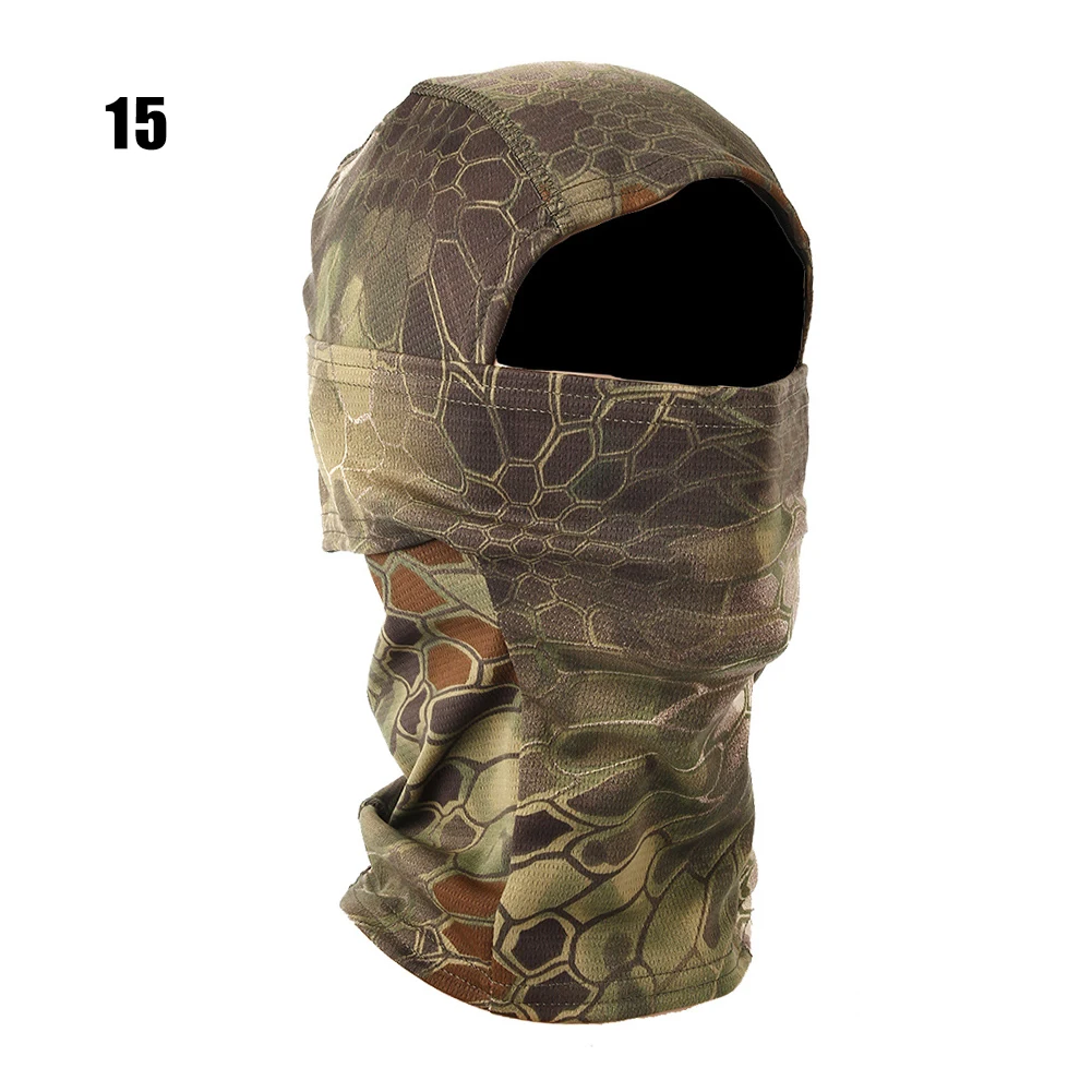 Pasamontañas de camuflaje, bufanda para cara completa, esquí, ciclismo, máscara facial completa, cubierta para cuello, calentador de cabeza, gorro deportivo, forro para casco: Oro